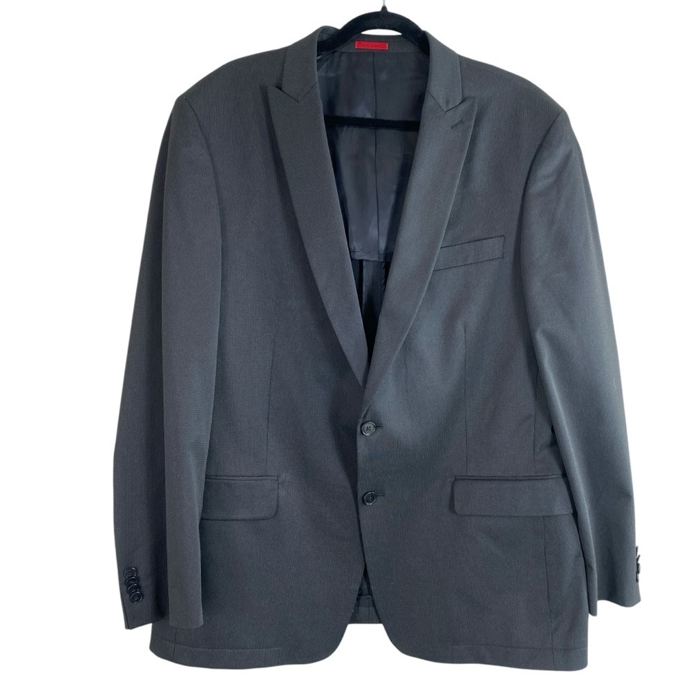 John Varvatos Men’s Gray Poly-Blend Two Button Sport‎ Coat Suit Jacket Sz 44L